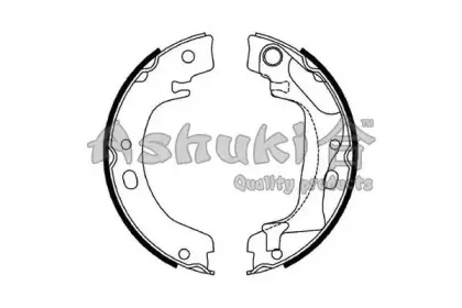 Комплект тормозных колодок, стояночная тормозная система ASHUKI купить