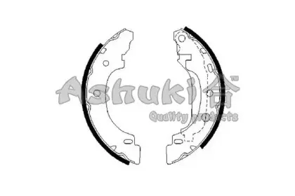 Комплект тормозных колодок ASHUKI купить
