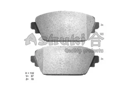 Комплект тормозных колодок, дисковый тормоз ASHUKI купить