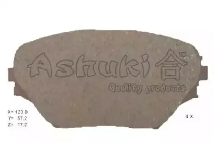 Комплект тормозных колодок, дисковый тормоз ASHUKI купить