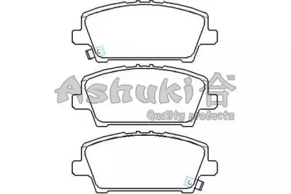 Комплект тормозных колодок, дисковый тормоз ASHUKI купить