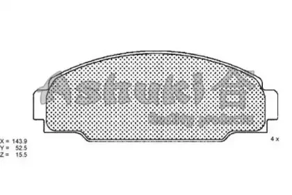 Комплект тормозных колодок, дисковый тормоз ASHUKI купить