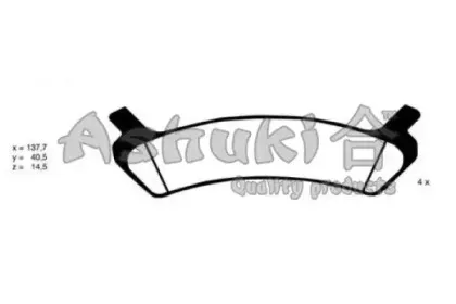 Комплект тормозных колодок, дисковый тормоз ASHUKI купить