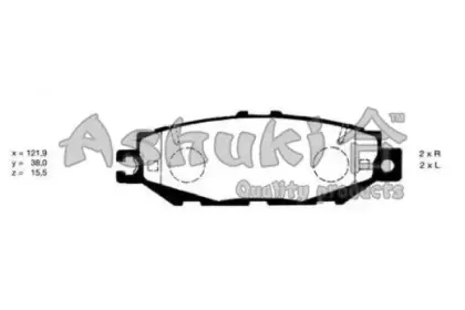 Комплект тормозных колодок, дисковый тормоз ASHUKI купить