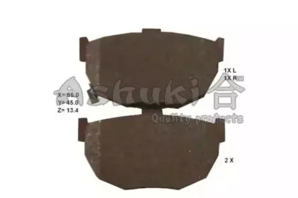 Комплект тормозных колодок, дисковый тормоз ASHUKI купить