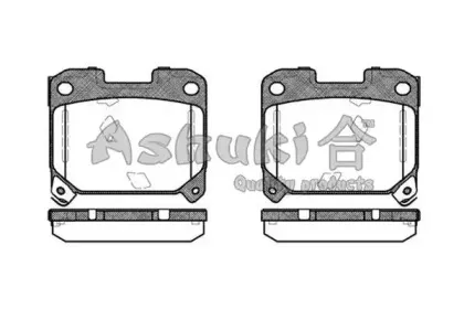 Комплект тормозных колодок, дисковый тормоз ASHUKI купить