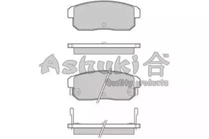 Комплект тормозных колодок, дисковый тормоз ASHUKI купить