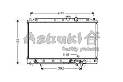 Радиатор, охлаждение двигателя ASHUKI купить
