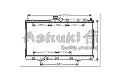 Радиатор, охлаждение двигателя ASHUKI купить