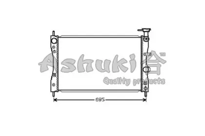 Радиатор, охлаждение двигателя ASHUKI купить