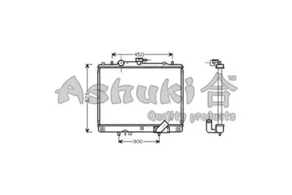 Радиатор, охлаждение двигателя ASHUKI купить