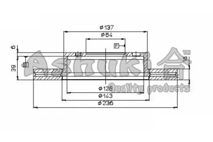 Тормозной диск ASHUKI купить