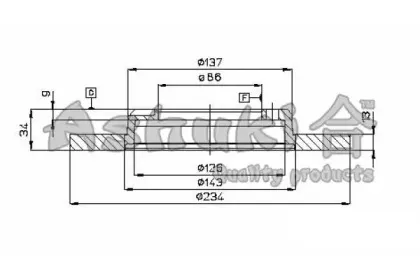 Тормозной диск ASHUKI купить