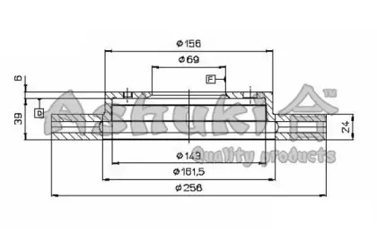 Тормозной диск ASHUKI купить