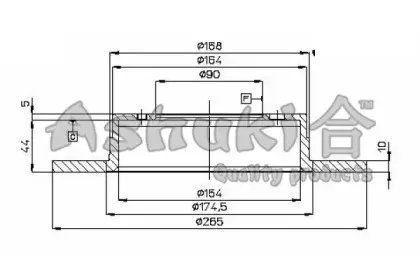Тормозной диск ASHUKI купить