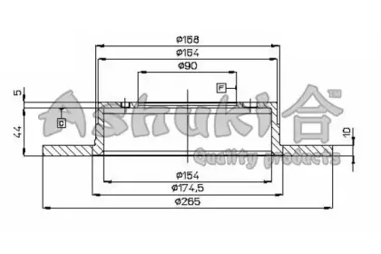 Тормозной диск ASHUKI купить