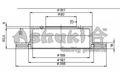 Тормозной диск ASHUKI купить