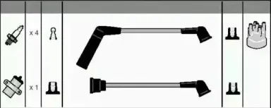 Комплект проводов зажигания ASHUKI купить