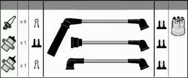 Комплект проводов зажигания ASHUKI купить