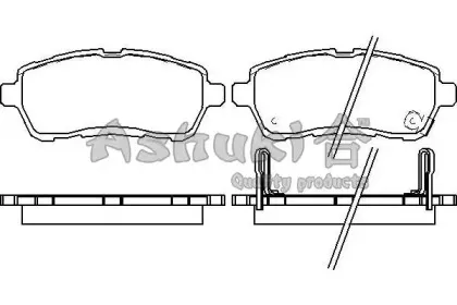 Комплект тормозных колодок, дисковый тормоз ASHUKI купить