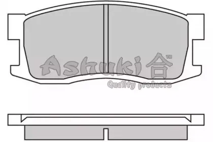 Комплект тормозных колодок, дисковый тормоз ASHUKI купить