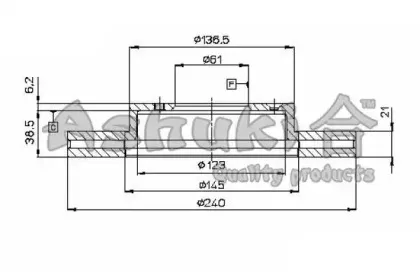 Тормозной диск ASHUKI купить