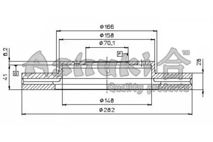 Тормозной диск ASHUKI купить