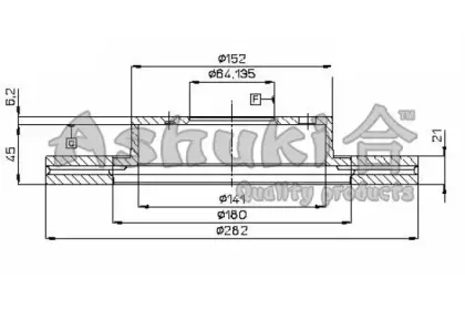 Тормозной диск ASHUKI купить