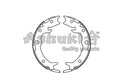 Комплект тормозных колодок, стояночная тормозная система ASHUKI купить