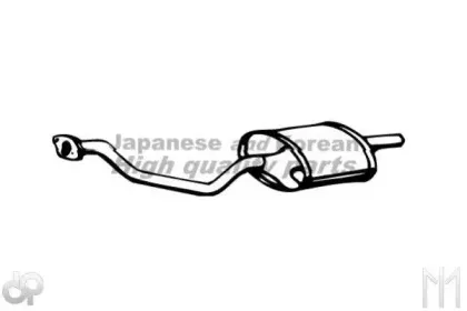 Глушитель выхлопных газов конечный ASHUKI купить