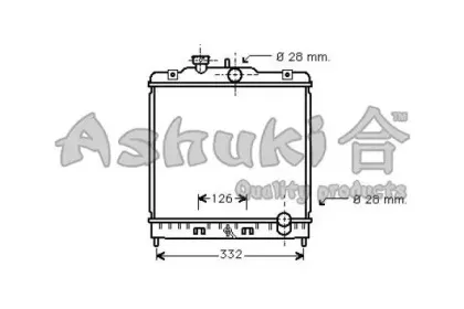 Радиатор, охлаждение двигателя ASHUKI купить