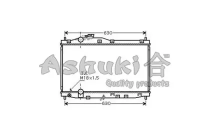 Радиатор, охлаждение двигателя ASHUKI купить