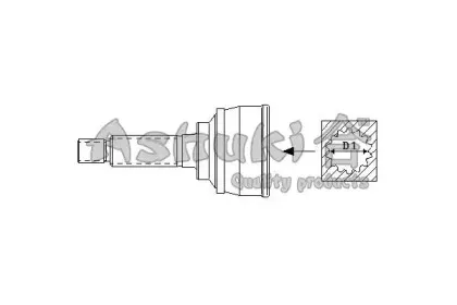 Шарнирный комплект, приводной вал ASHUKI купить