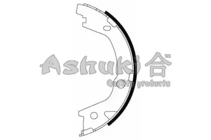 Комплект тормозных колодок, стояночная тормозная система ASHUKI купить