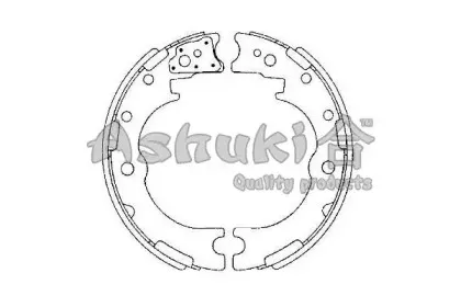 Комплект тормозных колодок, стояночная тормозная система ASHUKI купить