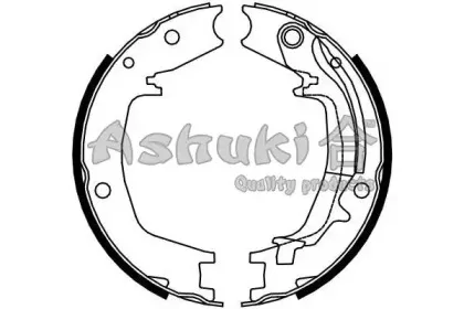 Комплект тормозных колодок, стояночная тормозная система ASHUKI купить
