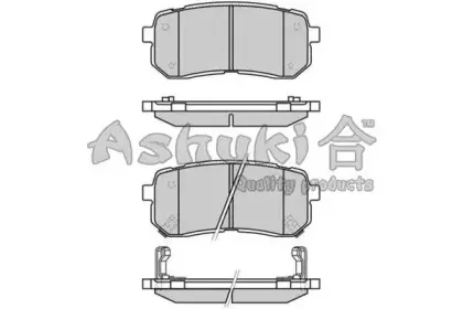 Комплект тормозных колодок, дисковый тормоз ASHUKI купить