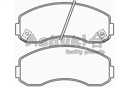 Комплект тормозных колодок, дисковый тормоз ASHUKI купить