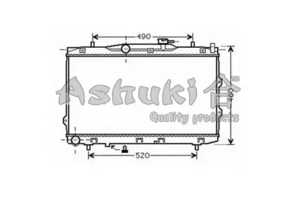 Радиатор, охлаждение двигателя ASHUKI купить