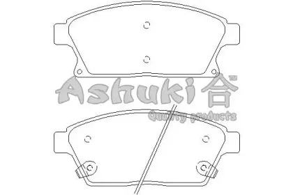 Комплект тормозных колодок, дисковый тормоз ASHUKI купить