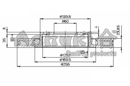 Тормозной диск ASHUKI купить