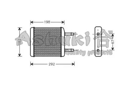 Теплообменник, отопление салона ASHUKI купить