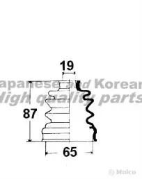 Комплект пылника, приводной вал ASHUKI купить
