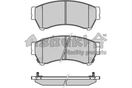 Комплект тормозных колодок, дисковый тормоз ASHUKI купить