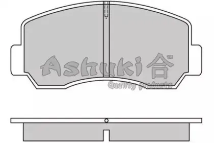 Комплект тормозных колодок, дисковый тормоз ASHUKI купить