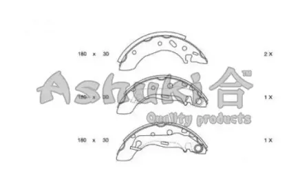 Комплект тормозных колодок ASHUKI купить