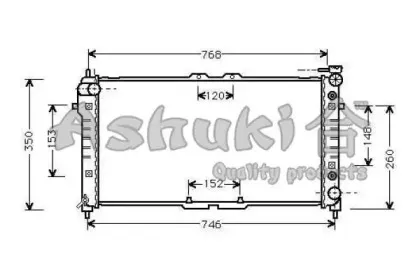 Радиатор, охлаждение двигателя ASHUKI купить