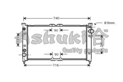 Радиатор, охлаждение двигателя ASHUKI купить