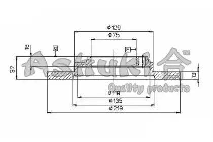 Тормозной диск ASHUKI купить