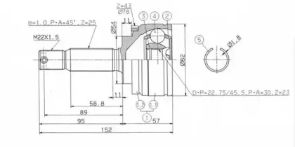 Приводной вал ASHUKI купить